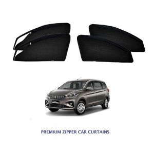 Premium Magnetic Curtain for Ertiga New - Black